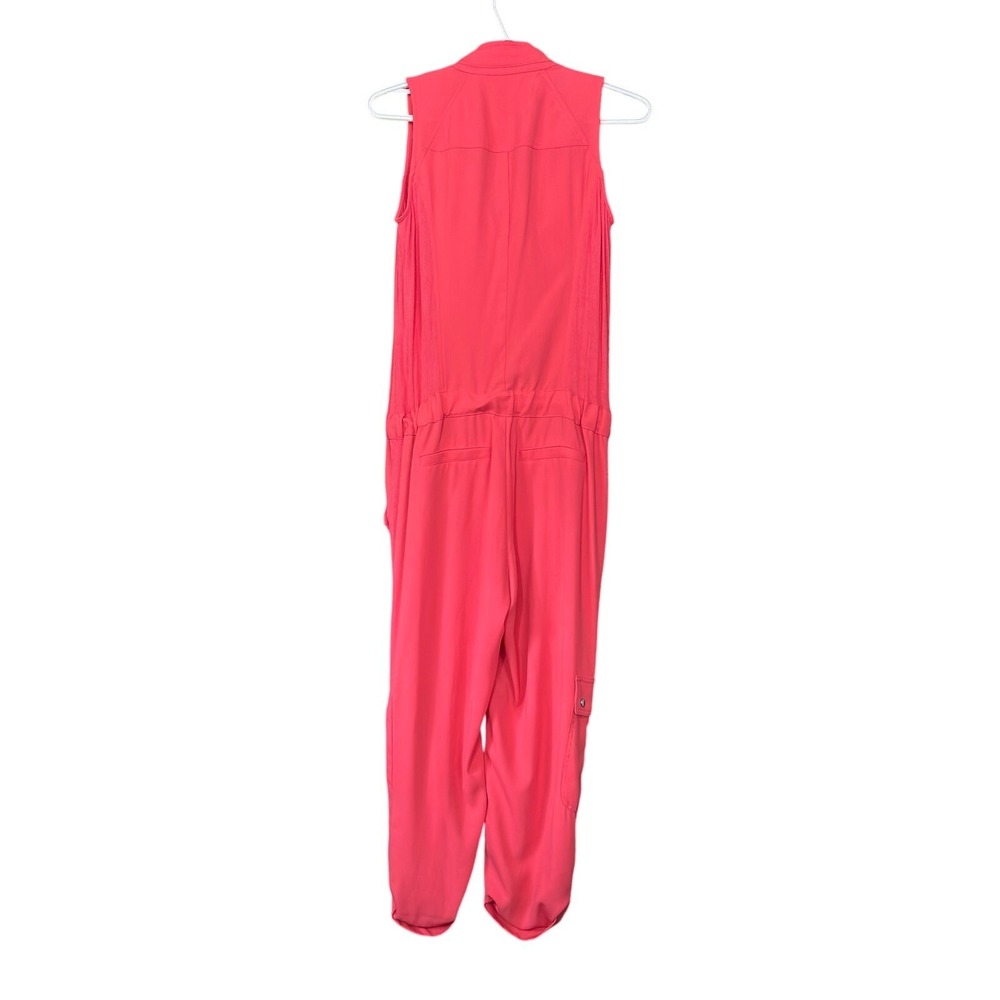 Cache Sleeveless Jumpsuit Snap Cargo Pockets XS Pockets Zippers Drawstring - Picture 4 of 5
